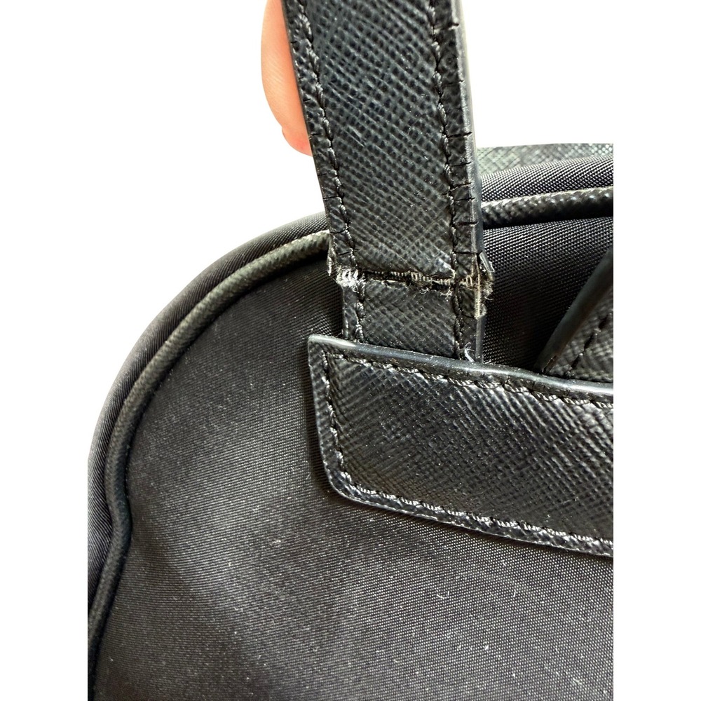 Kate Spade New York Black Nylon Saffiano Leather Backpack Classic with Dust Bag - Picture 7 of 16